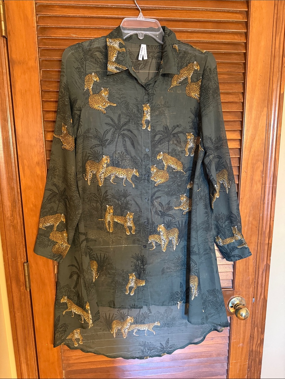 Live 4 Truth Leopard Button-Up Dress
